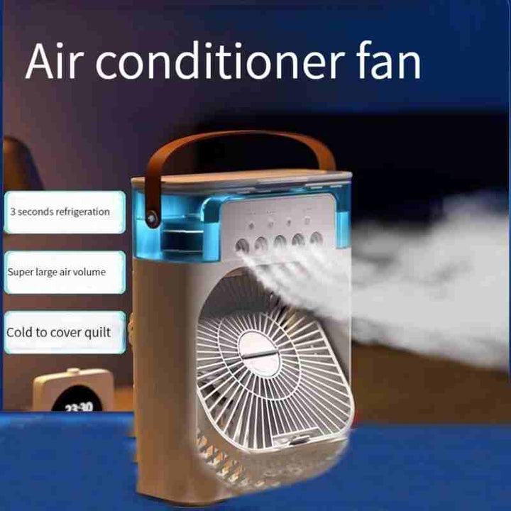 "🌬️✨ Mini 5-Hole Mist Fan: Compact Water-Cooled Air Cooler"