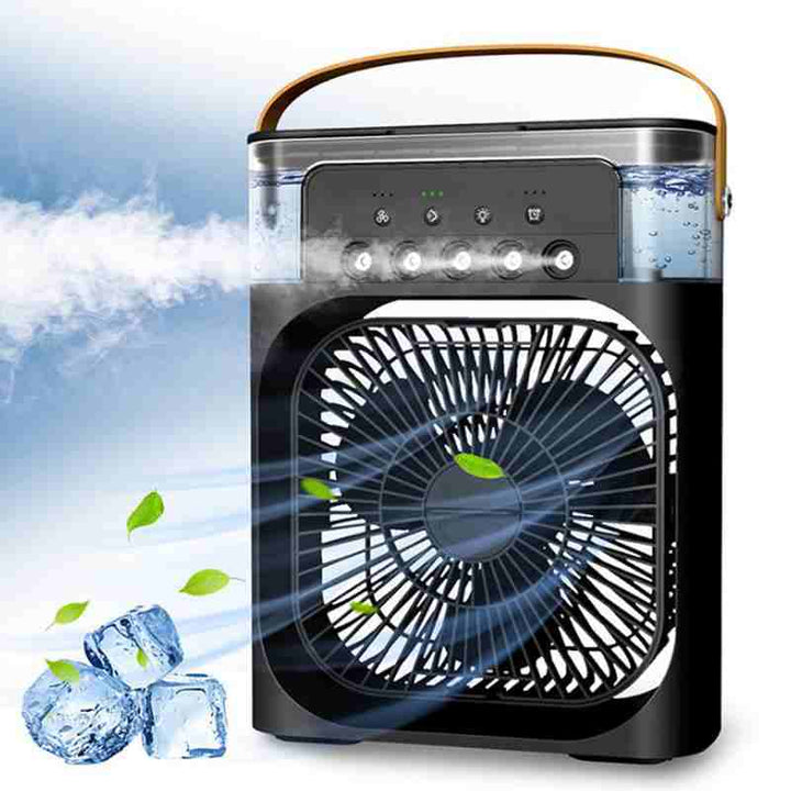 "🌬️✨ Mini 5-Hole Mist Fan: Compact Water-Cooled Air Cooler"