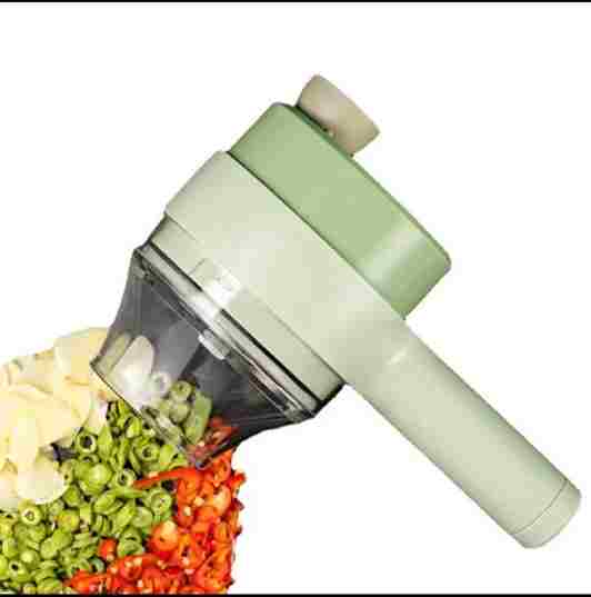 "🔨 Handy Electric Vegetable Cutter Set 🥒🍅 Multi-Function Food Chopper"