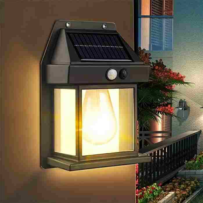 🌞✨ Solar Tungsten Filament Wall Lamp: Illuminate Your Outdoor Haven! 💡🏡 Waterproof, Intelligent, and Radiant in Random Colors! 🎨💫