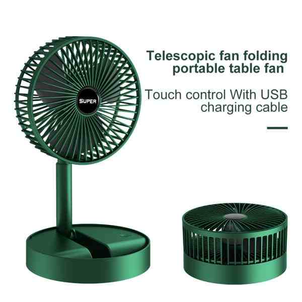 🌬️✨ Telescopic 3-Speed USB Fan for Office, Bedroom & School 🌟